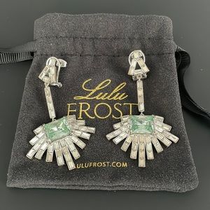 USED Lulu Frost Astra Crystal Drop Earrings